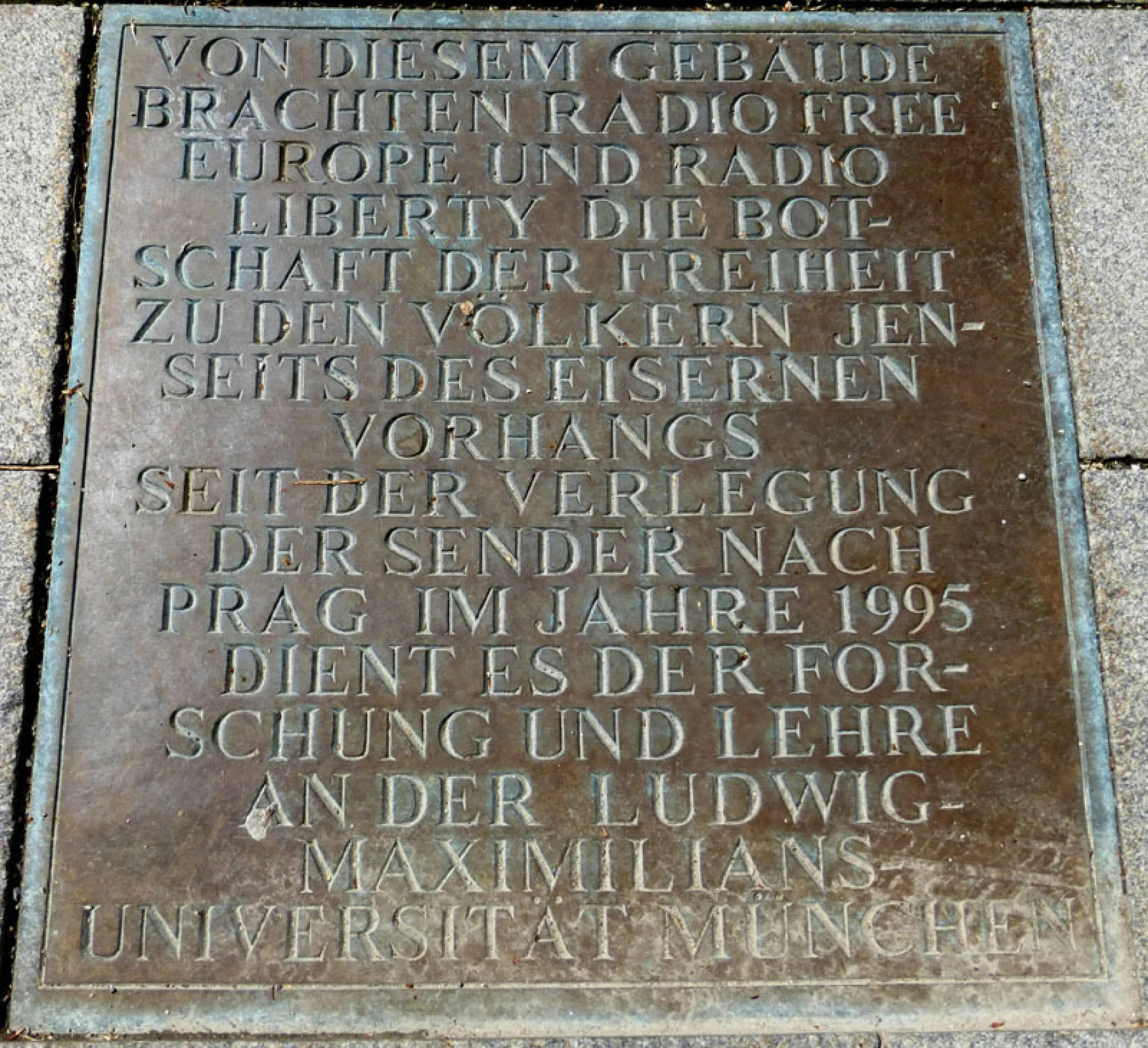 Commemorative plaque