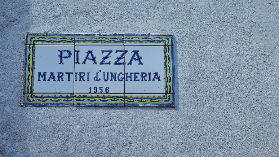 Martyrs' Square of 1956, on the Island of Capri