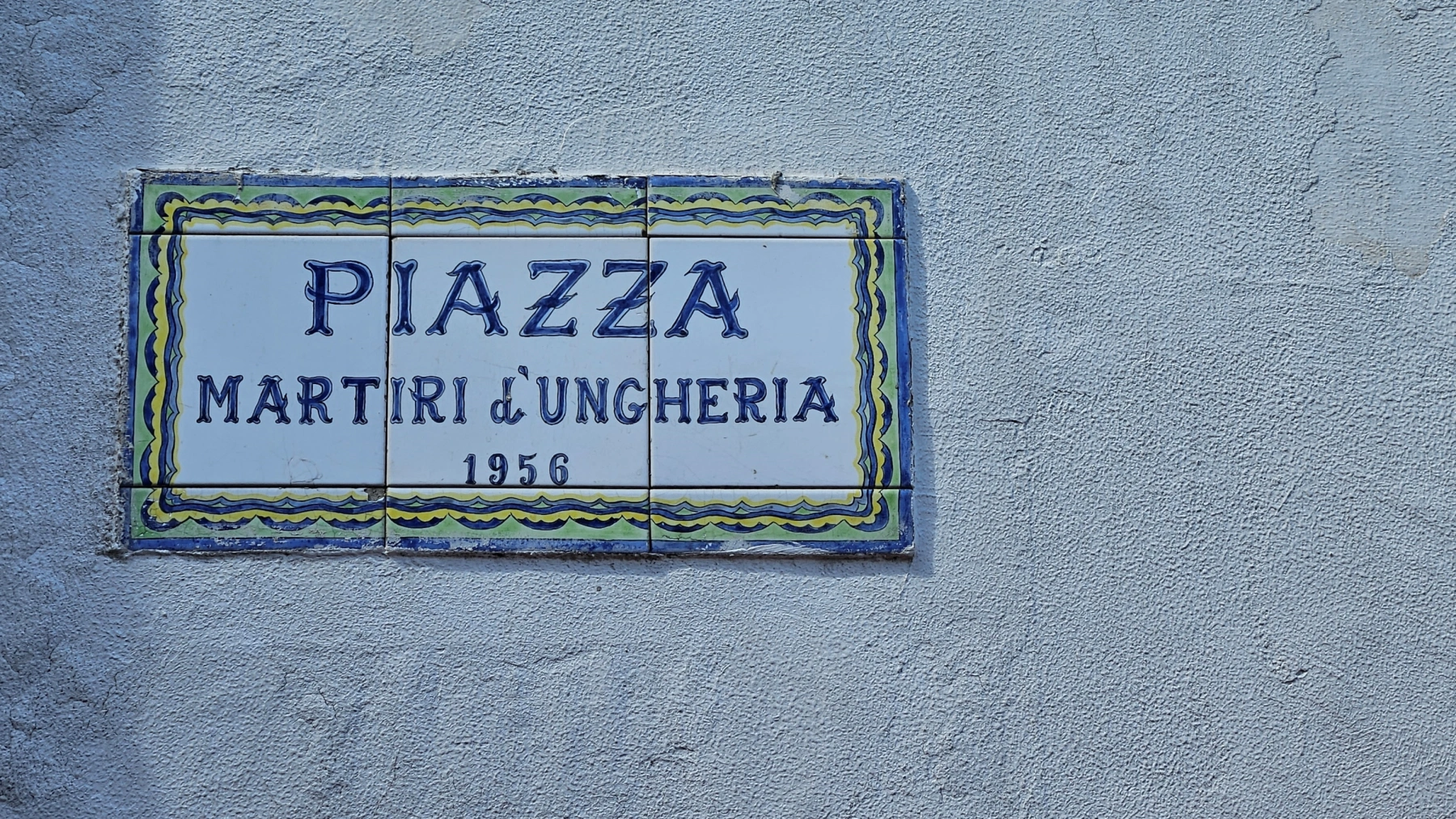 Martyrs' Square of 1956, on the Island of Capri